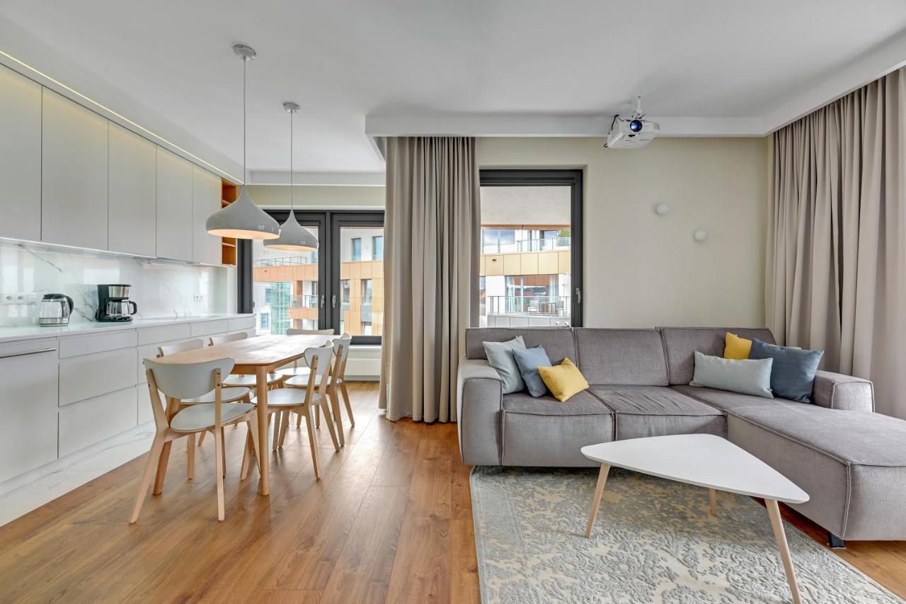 Premium Family & Business Old Town Riverside Apartment With Parking Danzica Esterno foto